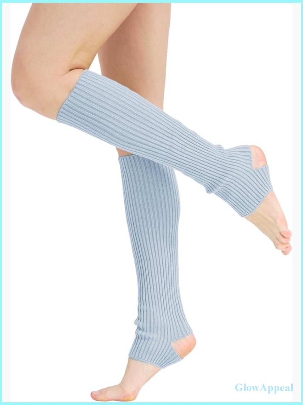 Knit Ribbed Leg Warmers Y2K 80s Style for Sports Dance Yoga